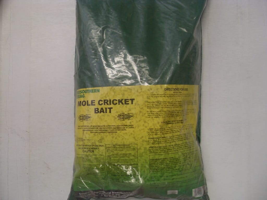 Mole Cricket Bait 5% Carbaryl Sevin Bait - 3.6 - 9 - 40 Lb Mole Cricket Bait 5% Carbaryl Sevin Bait - 3.6 - 9 - 40 Lb