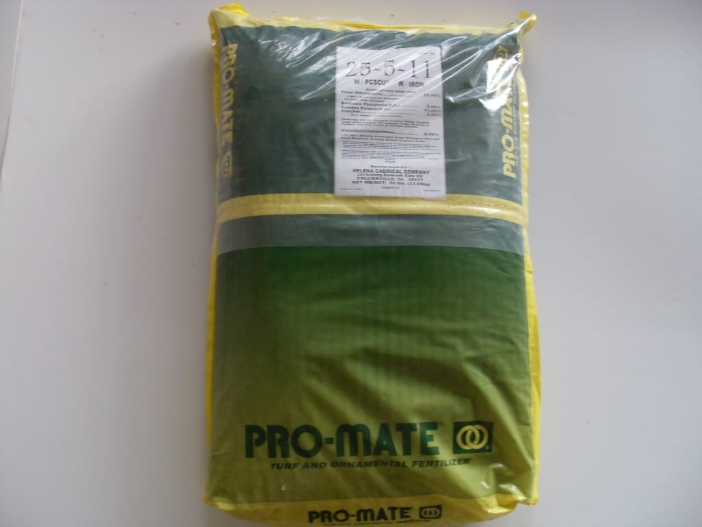 Pro-Mate 25-5-11 50% pcscu 2% Iron Granular Fertilizer - 50 Lb Pro-Mate 25-5-11 50% pcscu 2% Iron Granular Fertilizer - 50 Lb