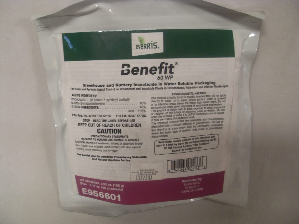 Benefit 60 WP Imidacloprid - 5 x 20 g Packets Benefit 60 WP Imidacloprid - 5 x 20 g Packets