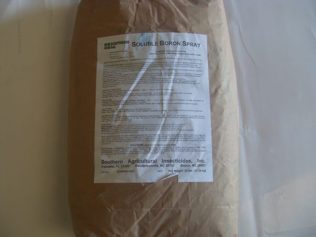 Soluble Foliar Boron Spray Solubor Beau-Ron - 2 - 25 Lb Soluble Foliar Boron Spray Solubor Beau-Ron - 2 - 25 Lb