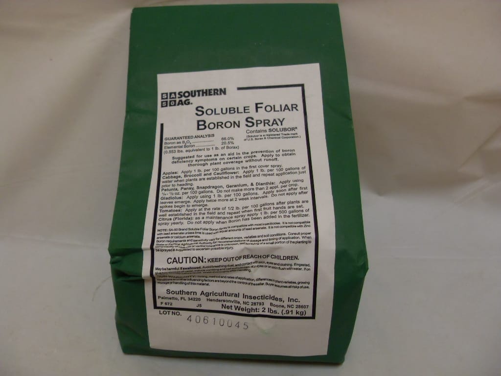 Soluble Foliar Boron Spray Solubor Beau-Ron - 2 - 25 Lb Soluble Foliar Boron Spray Solubor Beau-Ron - 2 - 25 Lb