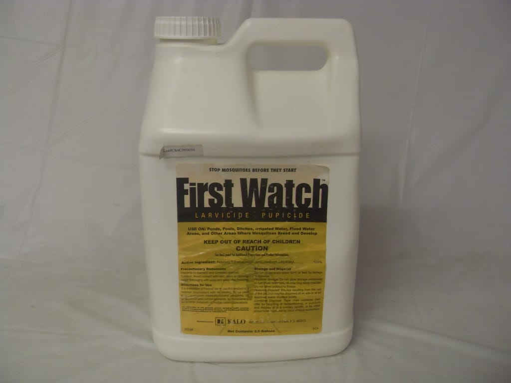 First Watch Larvicide Pupicide for Mosquitoes - Liter - 2.5 Gal First Watch Larvicide Pupicide for Mosquitoes - Liter - 2.5 Gal