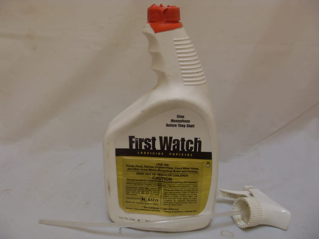 First Watch Larvicide Pupicide for Mosquitoes - Liter - 2.5 Gal First Watch Larvicide Pupicide for Mosquitoes - Liter - 2.5 Gal