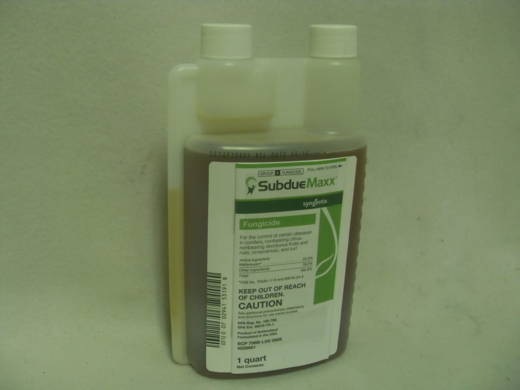 Subdue Maxx Superior Fungicide - Qt - Gal Subdue Maxx Superior Fungicide - Qt - Gal