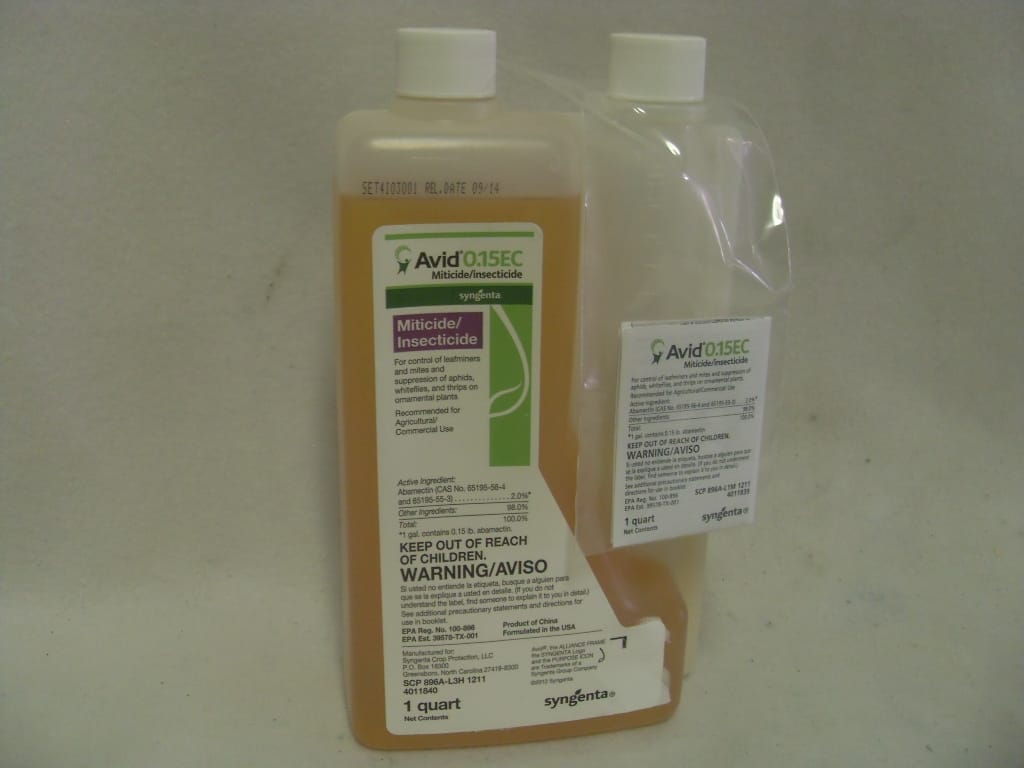 Avid 0.15 EC Miticide Insecticide - 8 Oz - Quart Avid 0.15 EC Miticide Insecticide - 8 Oz - Quart