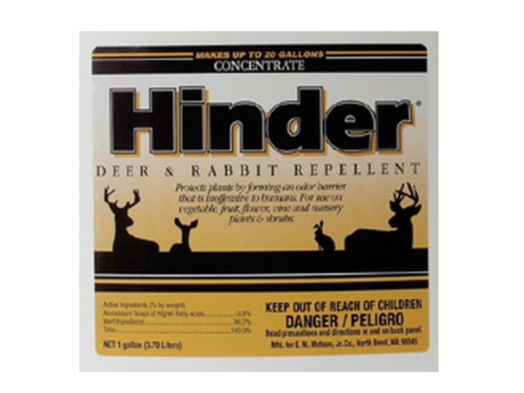 Hinder Deer Rabbit Repellent - Gal Hinder Deer Rabbit Repellent - Gal