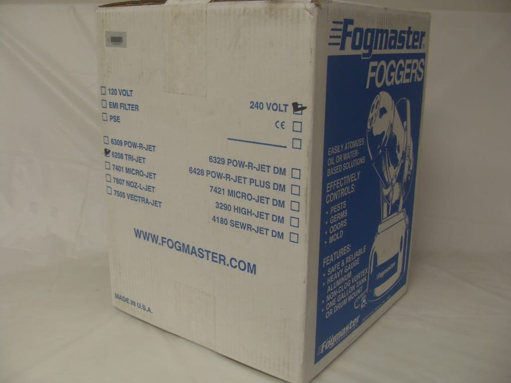 Fogmaster Tri-Jet 6208 Fogger - 120 - 240 Volt Fogmaster Tri-Jet 6208 Fogger - 120 - 240 Volt