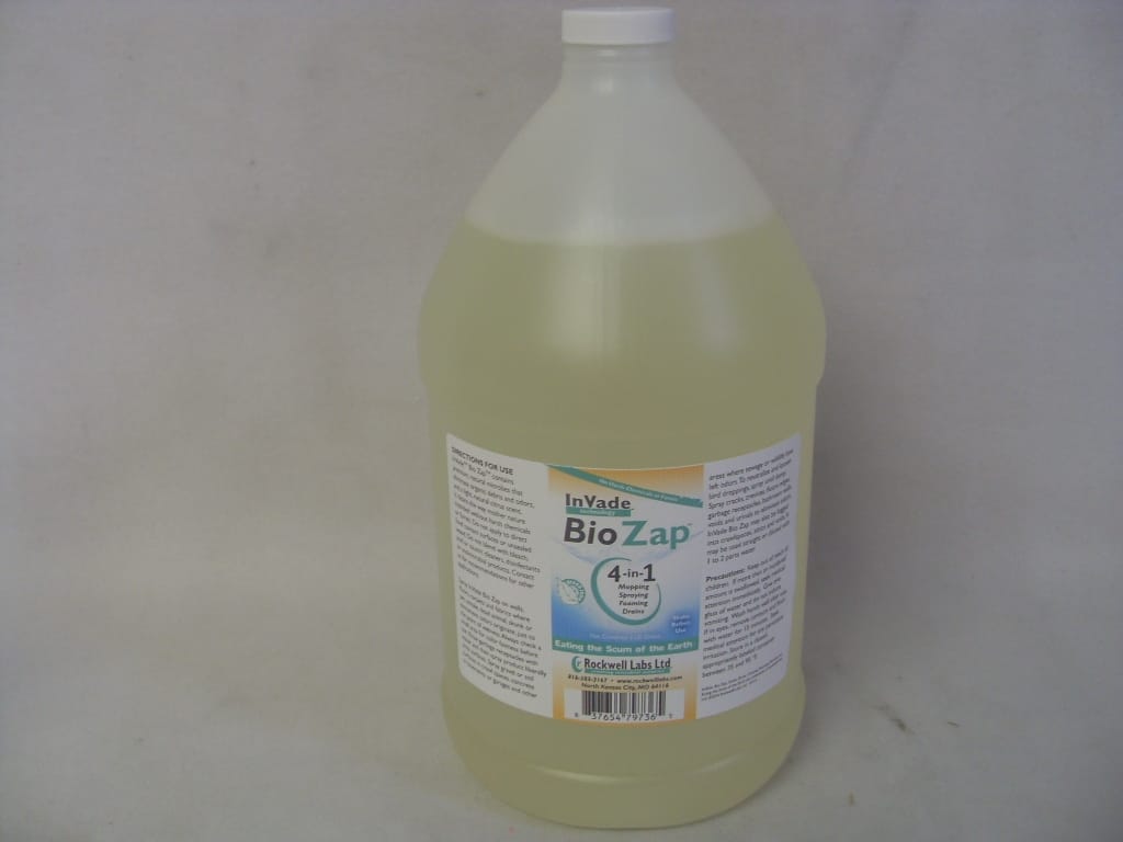 InVade Bio Zap Odor Remover - Qt - Gal InVade Bio Zap Odor Remover - Qt - Gal