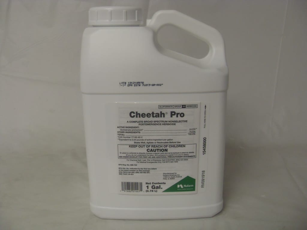 Cheetah Pro Glufosinate Ammonium Herbicide - 64 Oz - 1 - 2.5 Gallon Cheetah Pro Glufosinate Ammonium Herbicide - 64 Oz - 1 - 2.5 Gallon