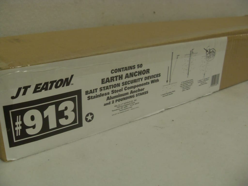 JT Eaton Earth Anchor Bait Station Securing Device 913 - Pk JT Eaton Earth Anchor Bait Station Securing Device 913 - Pk