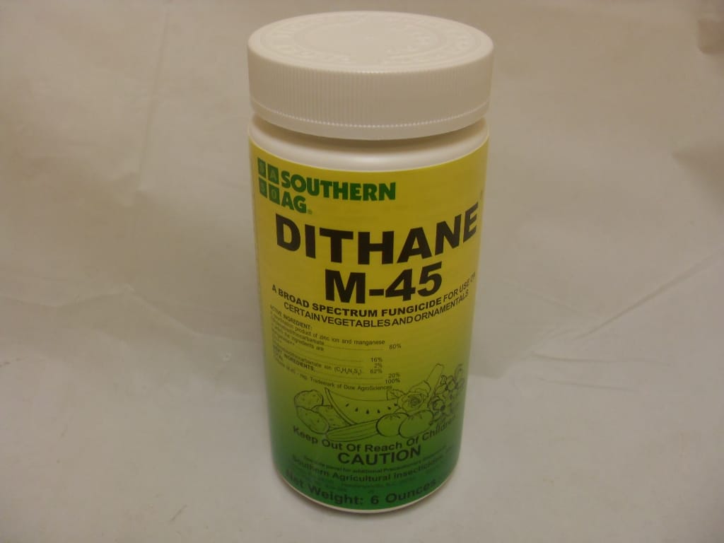 Dithane M-45 Mancozeb 80% Fungicide - 6 oz - 1 Lb Dithane M-45 Mancozeb 80% Fungicide - 6 oz - 1 Lb