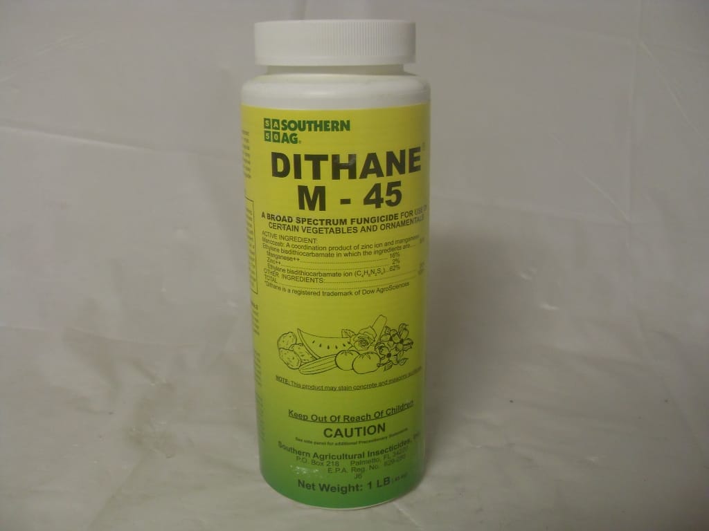 Dithane M-45 Mancozeb 80% Fungicide - 6 oz - 1 Lb Dithane M-45 Mancozeb 80% Fungicide - 6 oz - 1 Lb