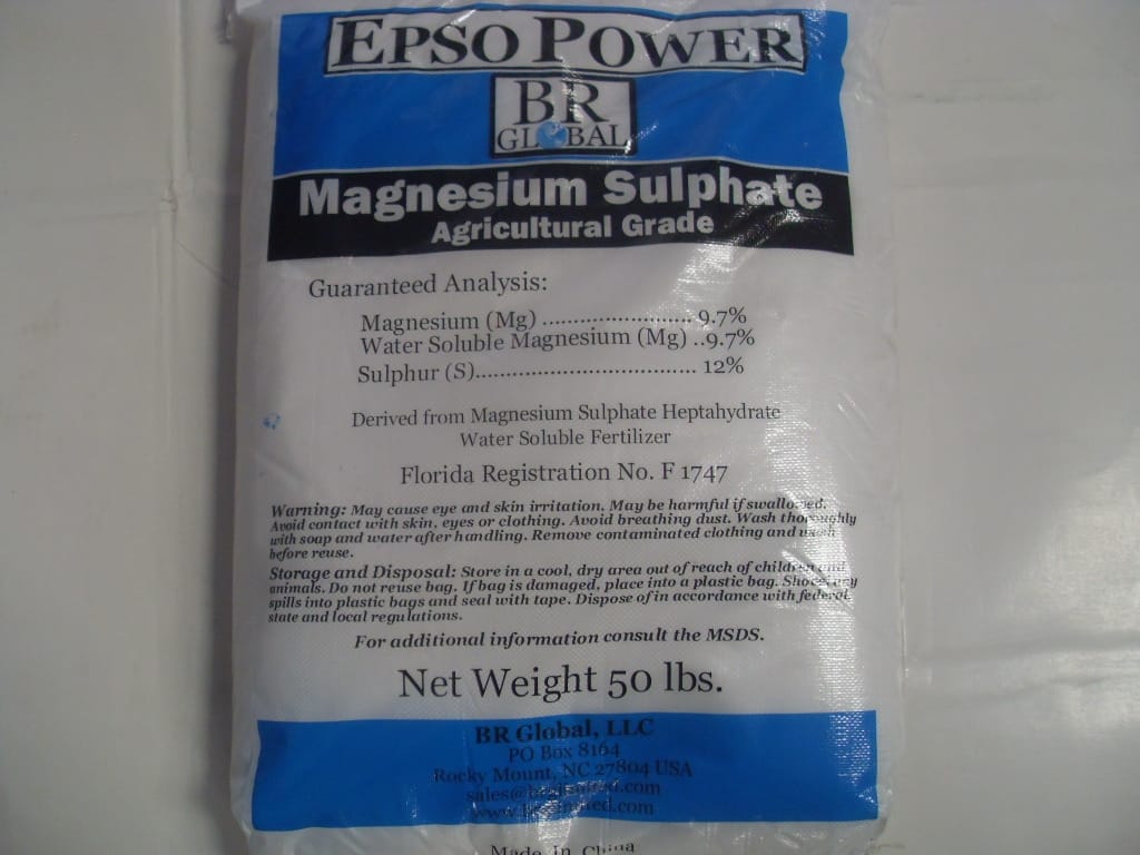 Magnesium Sulfate Heptahydrate (Epsom Salt) - 50 Lbs Magnesium Sulfate Heptahydrate (Epsom Salt) - 50 Lbs