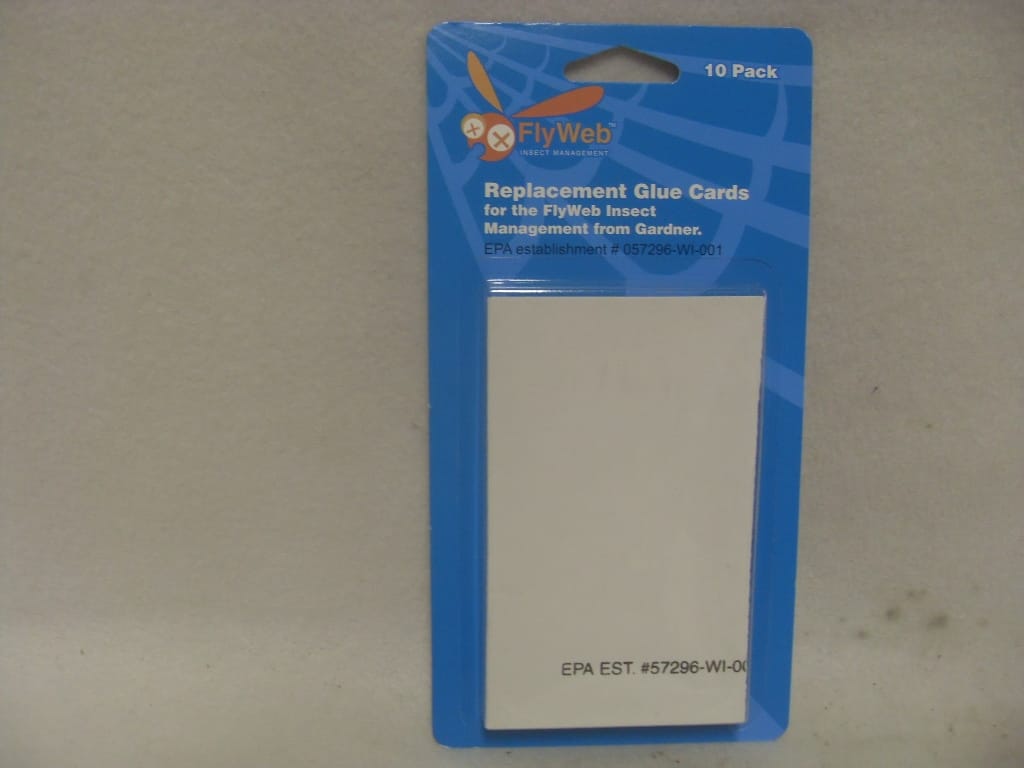 FlyWeb Replacement Pack of 10 Glue Board - White, Black FlyWeb Replacement Pack of 10 Glue Board - White, Black