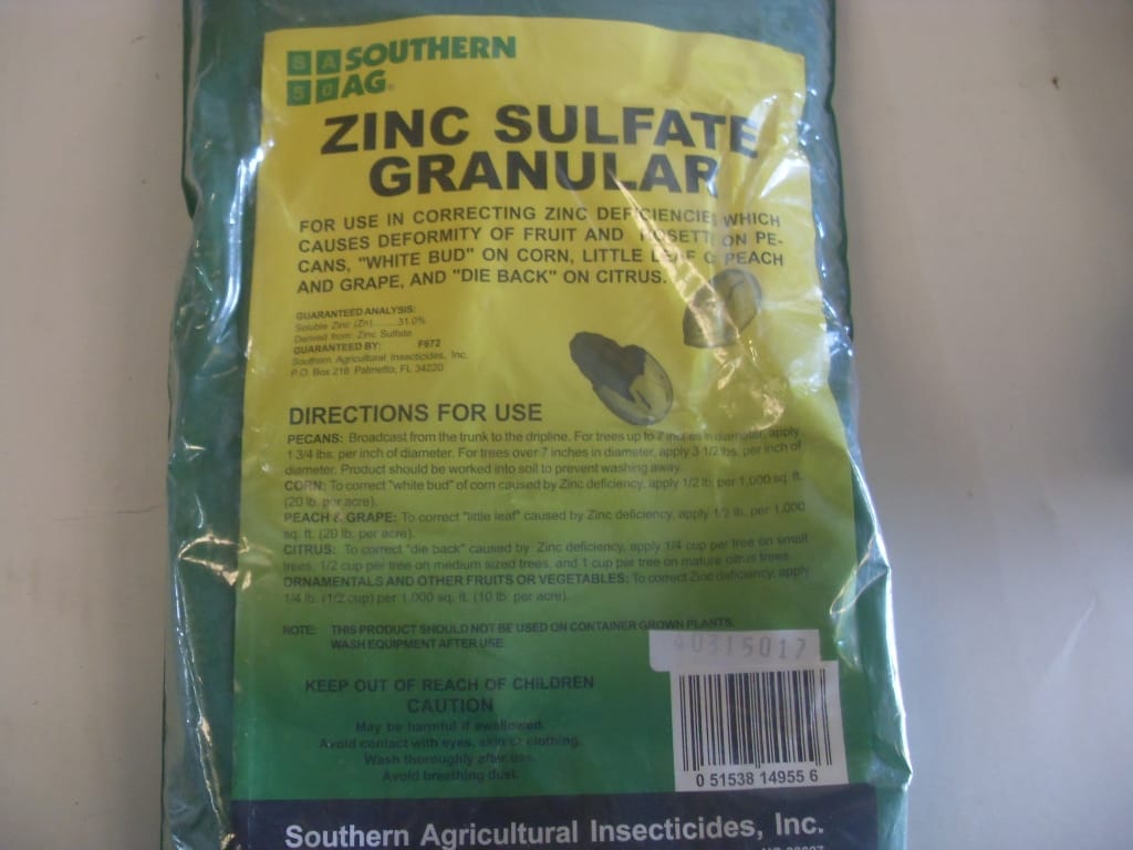 Zinc Sulfate Granular 31% - 5 Lb