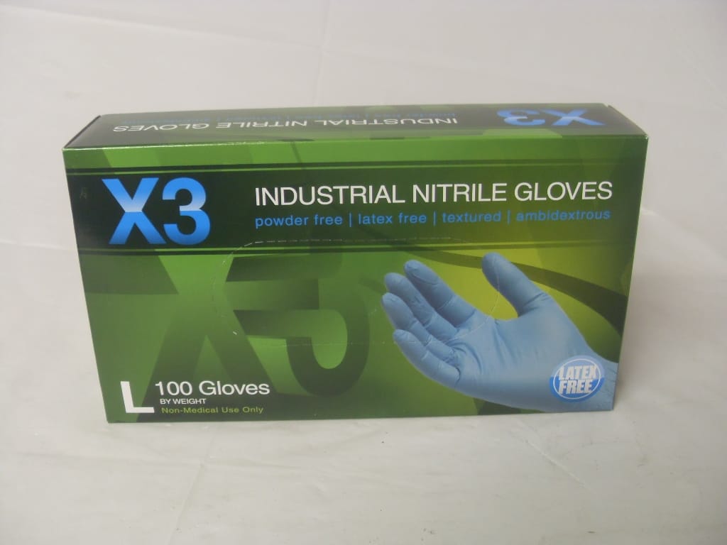 Nitrile Disposable Glove Industrial Grade - Box of 100 Nitrile Disposable Glove Industrial Grade - Box of 100