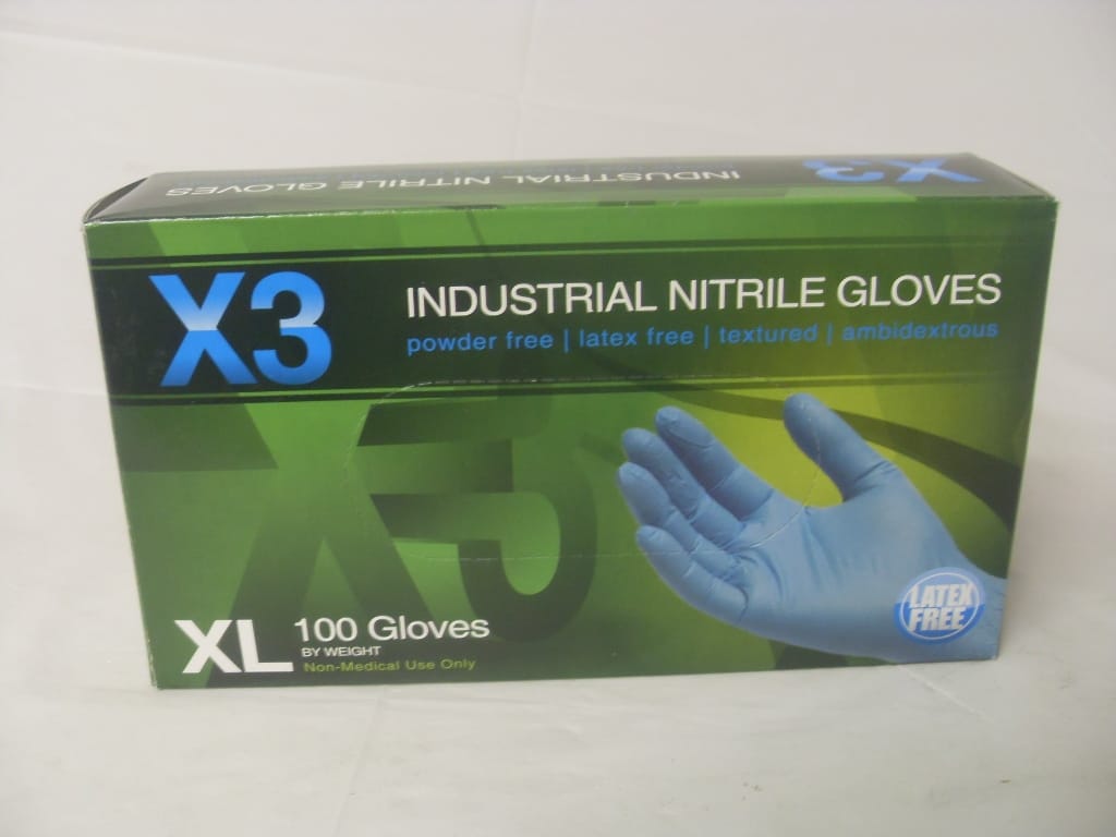 Nitrile Disposable Glove Industrial Grade - Box of 100 Nitrile Disposable Glove Industrial Grade - Box of 100