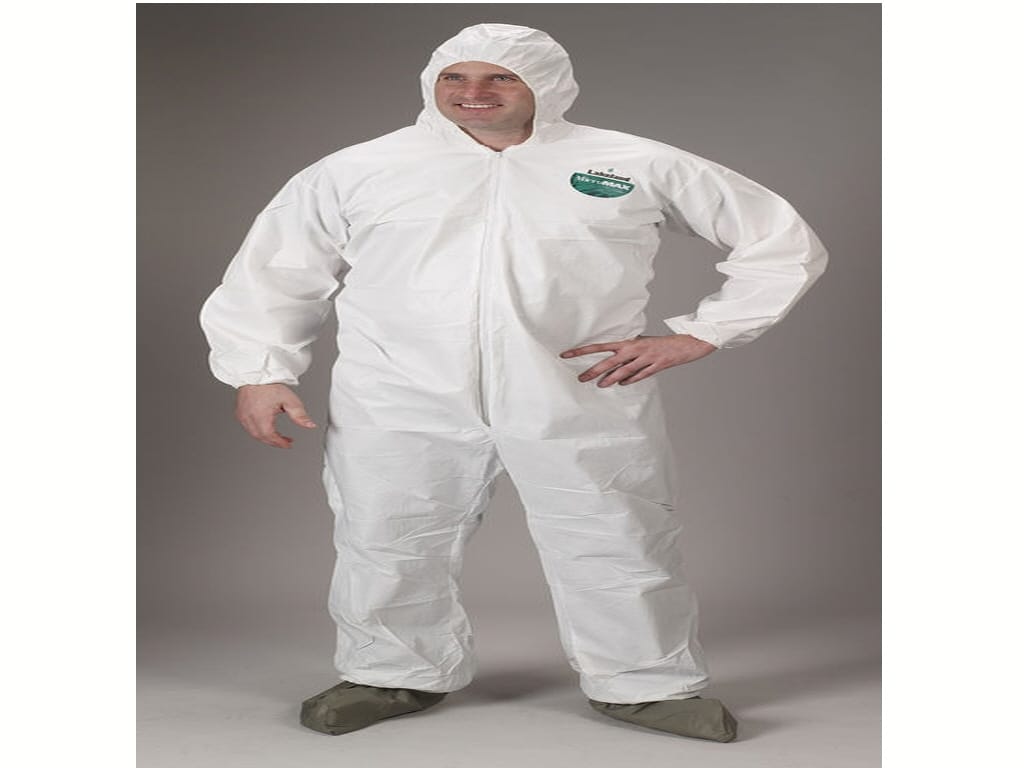 Tyvek Coveralls Disposable Spray Suit w/ Hood & Boots - XLarge Tyvek Coveralls Disposable Spray Suit w/ Hood & Boots - XLarge